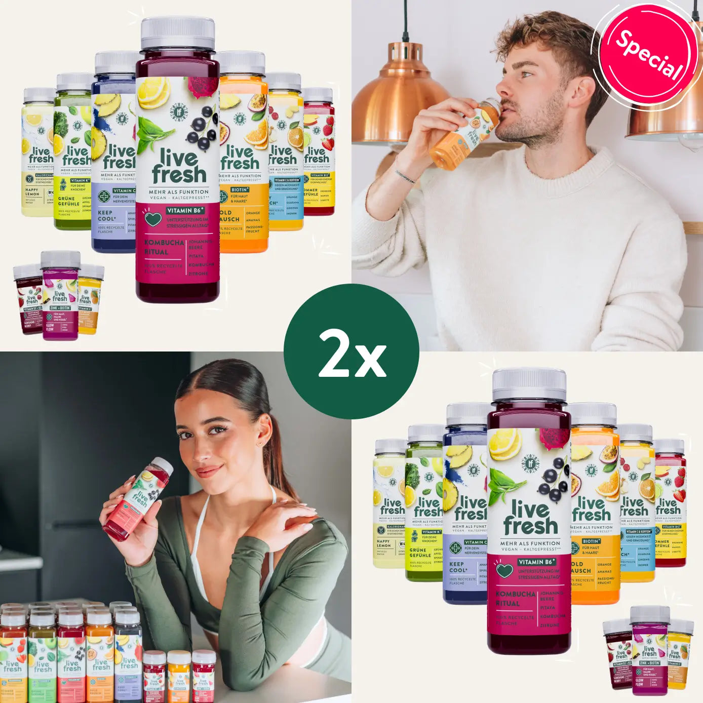 Couple & Friends juice cleanse Bundle - 2×3 days | LiveFresh