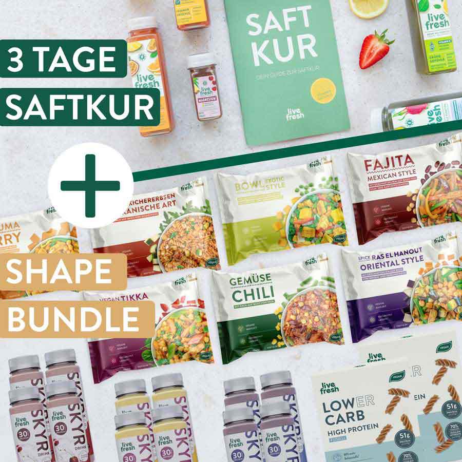3 Tage Saftkur + Shape Bundle LiveFresh
