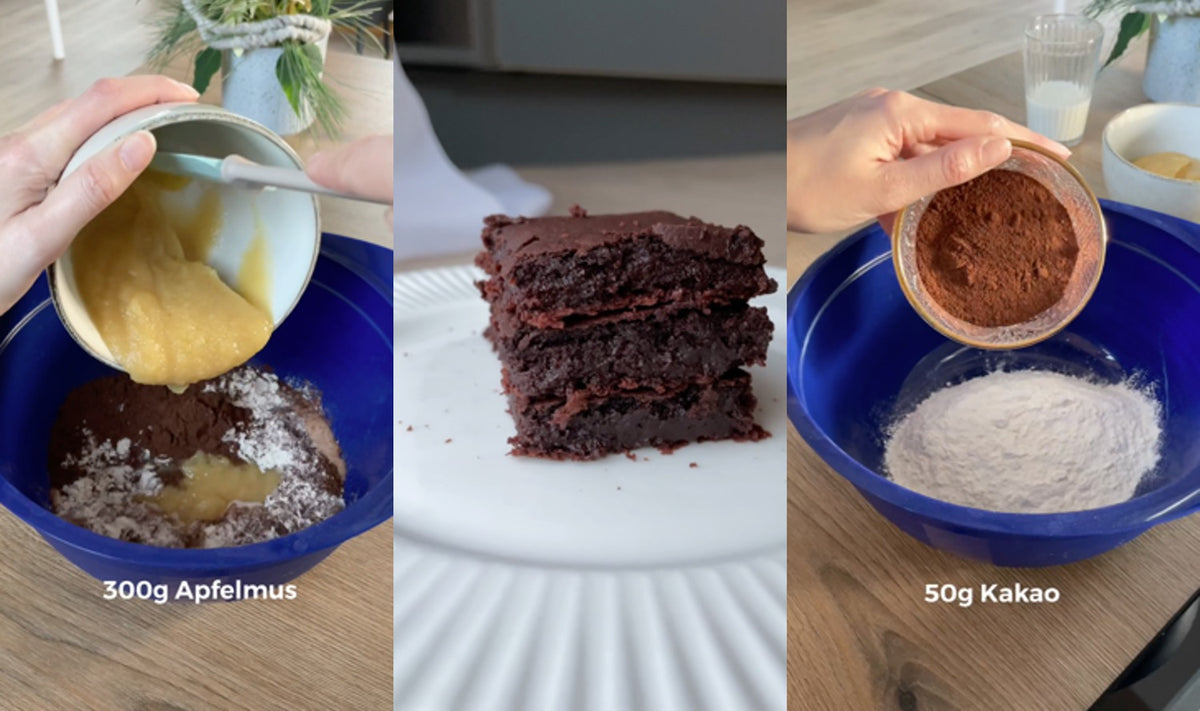 Vegane und gesunde Schoko-Brownies