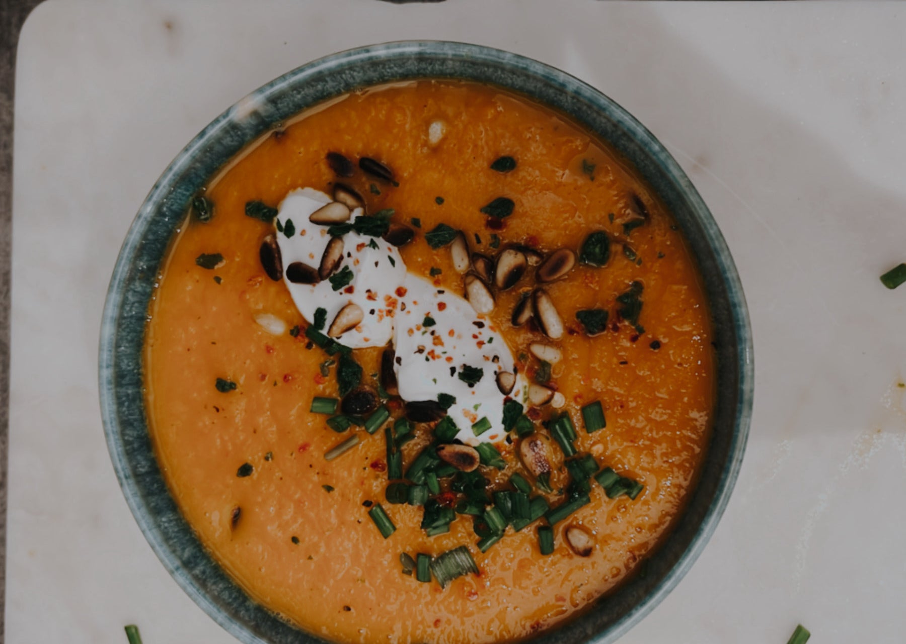 Vegane Karotten-Orangen-Ingwer Suppe