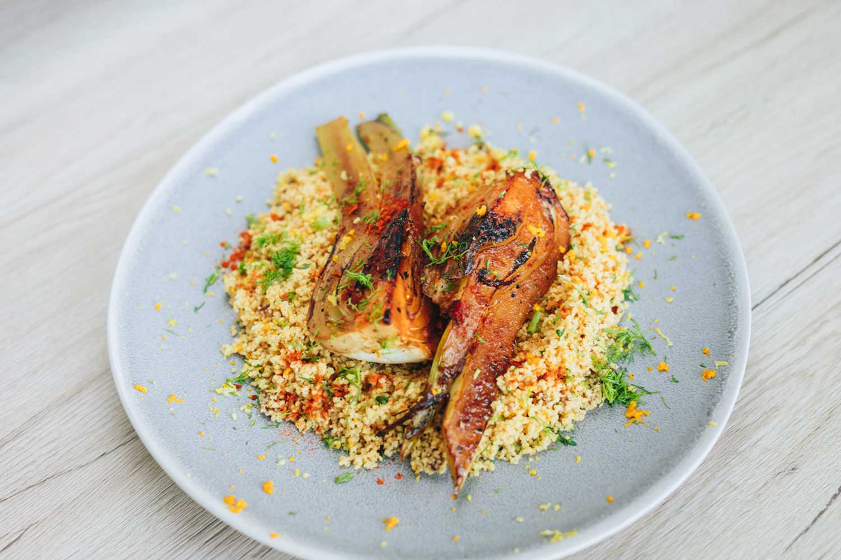 Zitronen-Couscous mit Geschmortem Fenchel