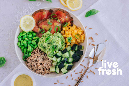Risoni Lachs Bowl mit LiveFresh Risoni