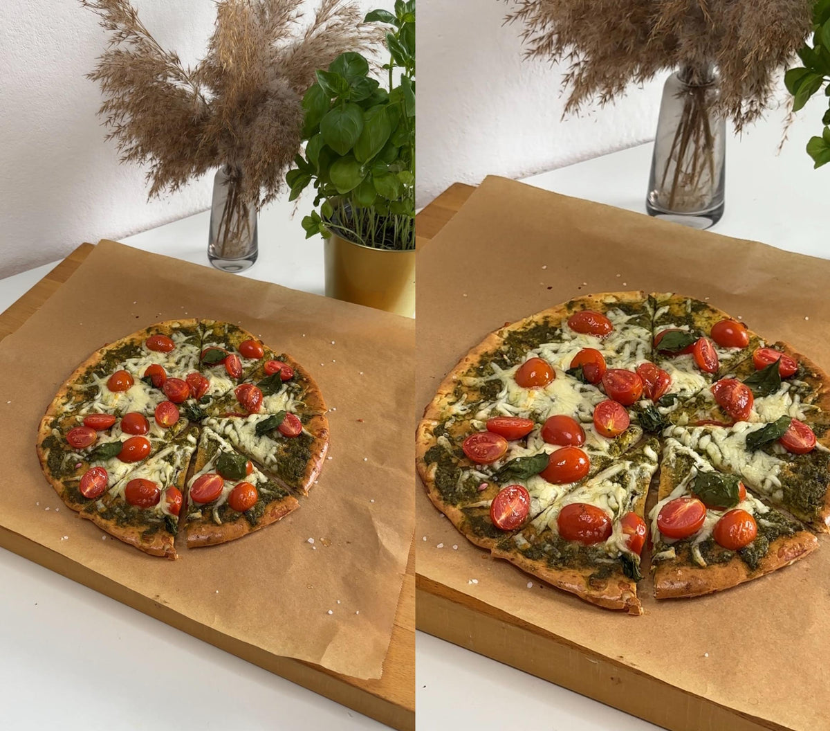 High Protein Caprese Schüttelpizza