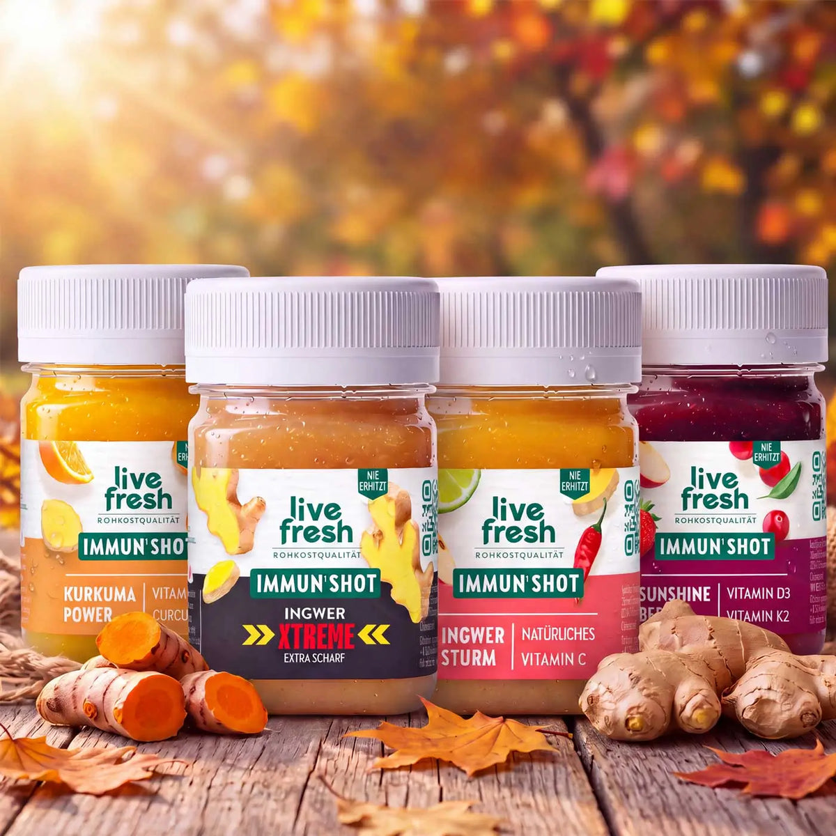 Monatspaket – Immun Shots – & Nicht erhitzt 32x60ml
