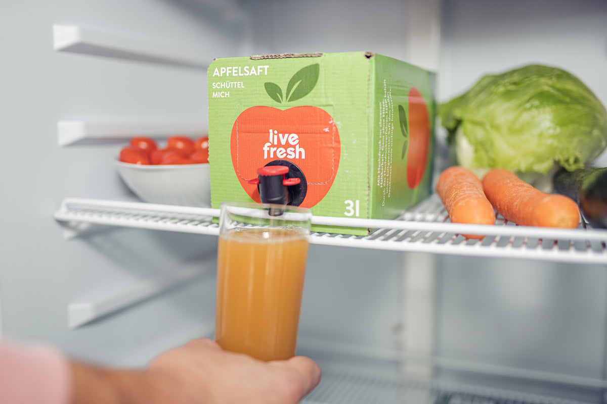 apfelsaft aufbewahren Frisch & kaltgepresster Apfelsaft - 3 Liter Saftbox