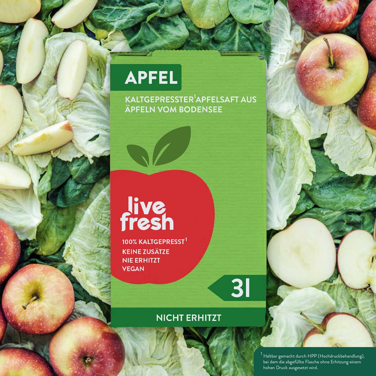 3 litre juice box - Cold pressed¹ apple