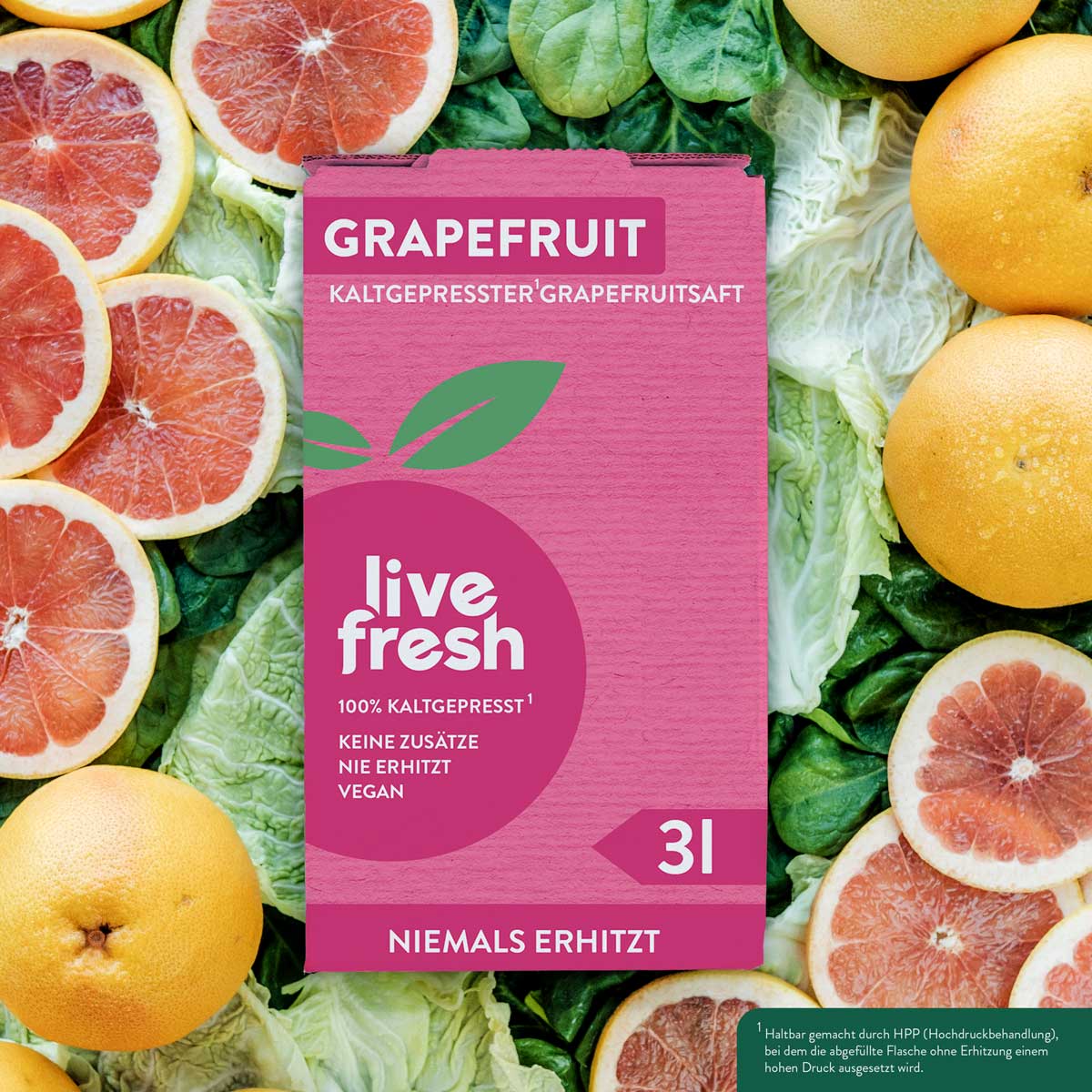 3 litre juice box - Cold pressed¹ grapefruit