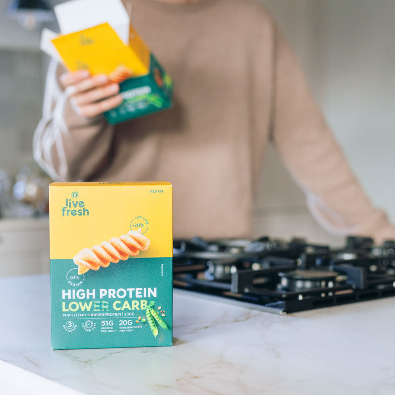 Lower Carb High Protein Pasta – Fusilli