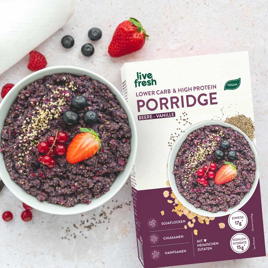 Porridge - Lower Carb High Protein - Vegan - 420g