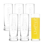 LiveFresh - 0,2 l glass with logo
