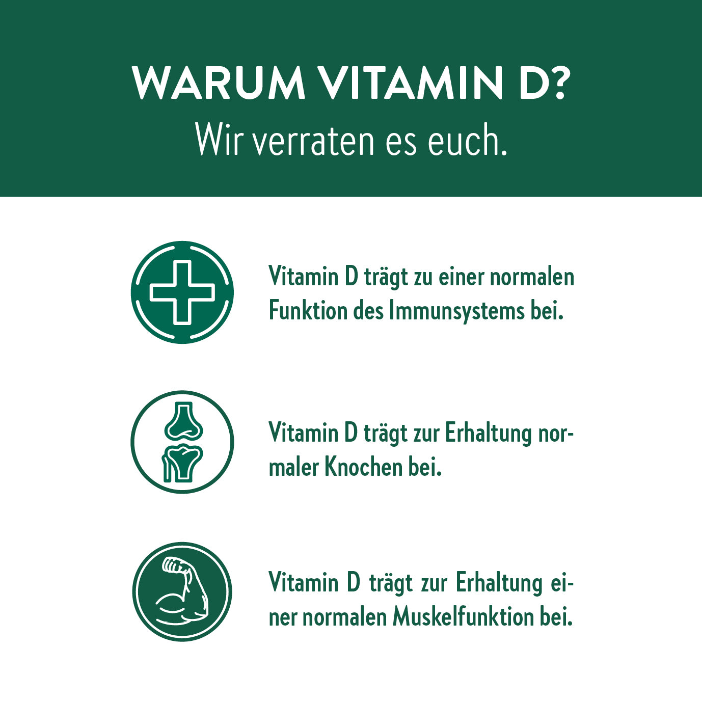 Vitamin D cure - monthly ration