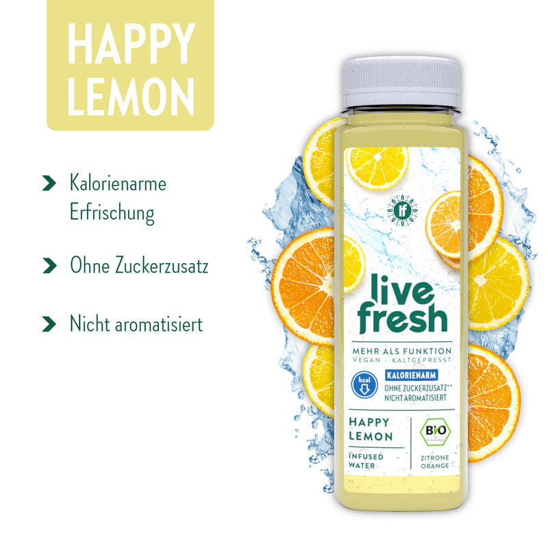 Happy Lemon - BIO Infused Water - 6 x 250ml