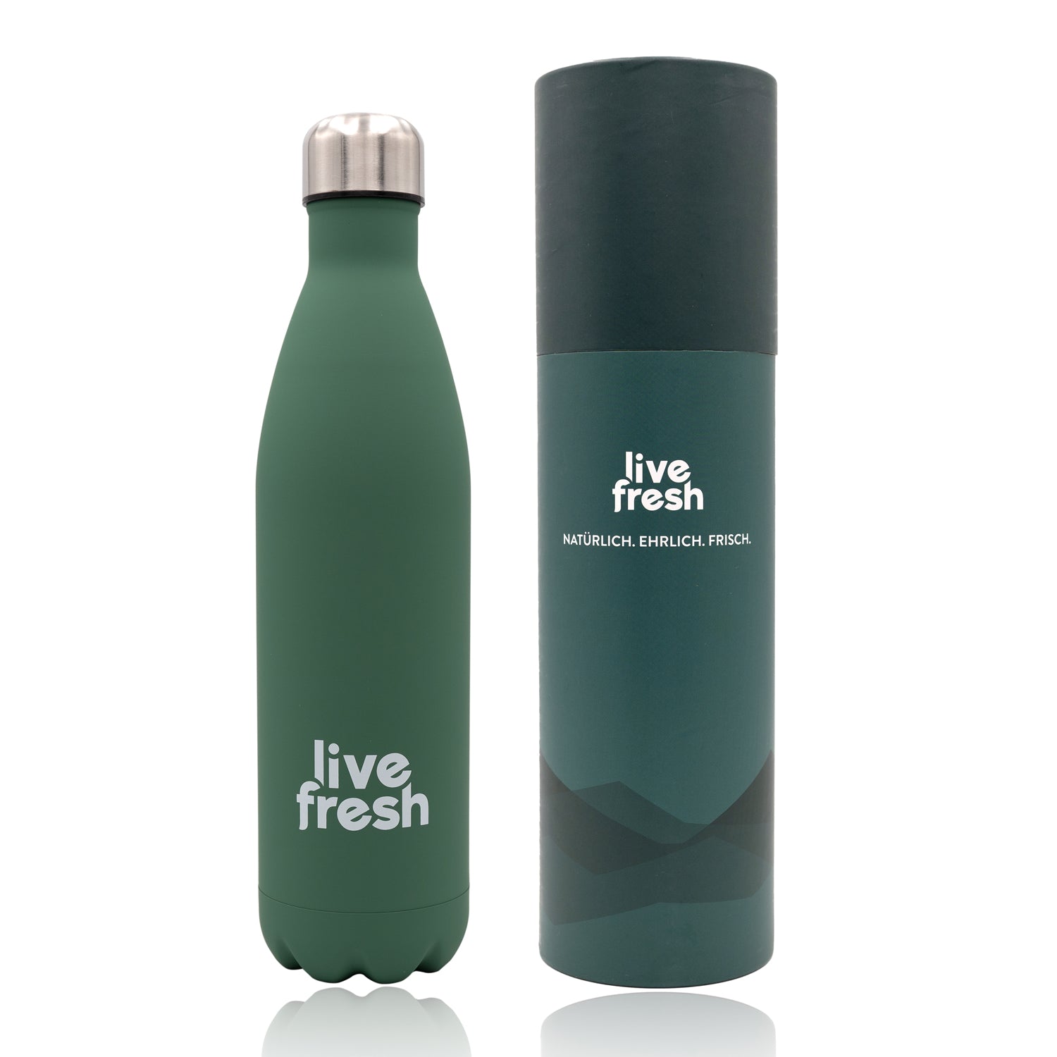 LiveFresh Wasserflasche - Thermoflasche - 750ml - LiveFresh